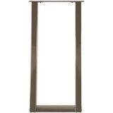 vidaXL noge za konzolni stol u obliku slova u, 2 kom, prirodni čelik, 38 x (72-73) cm, čelik | shoptok.hr