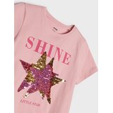 Sinsay Pamučna majica s ukrasnim šljokicama | shoptok.hr