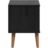  Noćni ormar s ladicama Crna 40 x 35 x 48 cm Masivna borovina | Eponuda.ba
