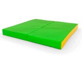 Monkey Gym 2-delna Gimnastična telovadna blazina dvodelna zložljiva vzmetnica 100X100X10 Dvodelna Svetlo Zeleno-Rumena, (5000085802) Cene