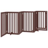  Vrata za pse s vratašcima 6 panela sklopiva 300 cm drvo topole | shoptok.hr