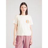 Quiksilver Majica bež / smaragd / oranžna | Shoptok.si