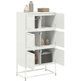 vidaXL Komoda bijela 68,5 x 38,5 x 123,5 cm čelična | shoptok.hr