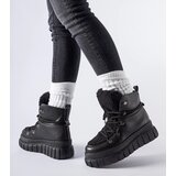 Gemre Sforza black ankle boots on a chunky platform | shoptok.hr