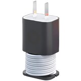  silikonski organizator kablova za punjače crni | ePonuda.com