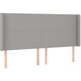 Maison Chic vzglavna omarica - nočna omarica - posteljna omarica z ušesi svetlo sivo 163x16x118/128 cm blago, (21708052) Cene