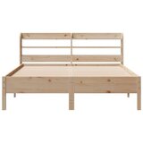 vidaXL Posteljni okvir brez vzmetnice 135x190 cm trdna borovina | Shoptok.si