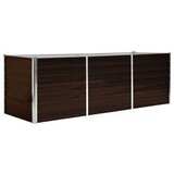 vidaXL Visoka greda rjava 240x80x77 cm pocinkano jeklo | Shoptok.si