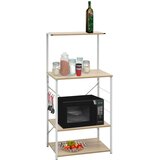  za mikrovalnu bijeli i hrast 60 x 39,6 x 123 cm drveni | shoptok.hr