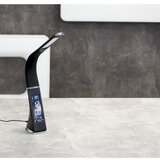  Brilagi - LED prigušiva stona lampa sa displejem PELLE LED/7W/230V crna | Eponuda.com