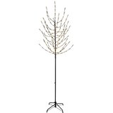  LED božićno drvce Crna 47 x 210 cm Čelik 180 LED lampica | shoptok.hr