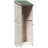  Vrtna Šupa Bijela 59,5 x 56 x 176,5 cm Konstruirano drvo | shoptok.hr