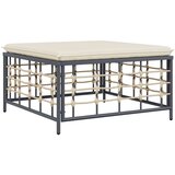 Maison Chic Vrtni stolček - Vrtni stoli za noge z bež blazino poli ratan JS955, (21877294) | Shoptok.si