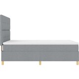 Box Spring Krevet s Madracem Svjetlosiva 140x200 cm Tkanina | shoptok.hr