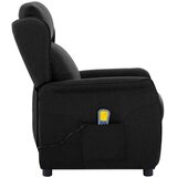  Massagerica s jastukom Crna 93.5 x 67.5 x 101.5 cm tkanina | shoptok.hr