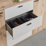 XORA komoda, barve hrasta, svetlo siva | Shoptok.si