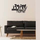 Opviq zidna dekoracija The Best Lourney Always, 70x40 cm, 1.5 mm, Crna Cene
