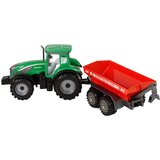  Zelen traktor z rdečim prikolico Fraktalni pogon | Shoptok.si