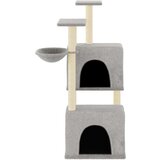 vidaXL Mačje drevo s praskalniki iz sisala svetlo sivo 122 cm | Shoptok.si