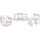  3-dijelni set sofa s jastucima crni od mikrovlakana | shoptok.hr