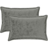  Presvlaka za jastuk 2 pcs HOUTEN Tamnosiva 50 x 80 cm Flanel | shoptok.hr