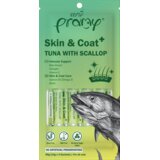 Pramy priboljšek za mačke Skin&Coat iz tune s pokrovačami 4x14 g Cene