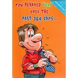 Cartuna Greetings zvučna čestitka - you behaved very over the past 364 days Cene