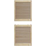  Vrata ormara 4 pcs Smeđa 140.5 x 59.5 x 2.1 cm Masivna borovina | shoptok.hr