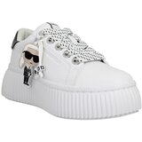 Karl Lagerfeld Modne superge Kreeper Lo Karl Nft Pendant Cuir Femme Blanc Bela | Shoptok.si