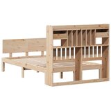 vidaXL Knjižna postelja brez vzmetnice 135x190 cm trdna borovina | Shoptok.si