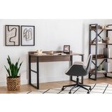 Hanah home Rana WalnutBlack Study Desk cene