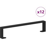  Noge namještaja 12 pcs Crna 481 x 40,5 x 100 mm Željezo | shoptok.hr