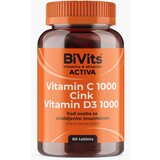 BiVits activa vitamiin c 1000, Cink+D3 60 tableta