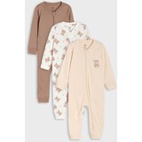 Sinsay Pamučni kombinezoni za bebe s motivom medvjedića 3 pack | shoptok.hr