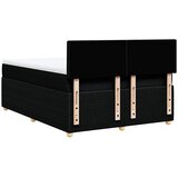  Krevet s oprugama i madracem crni 140x200 cm od tkanine | shoptok.hr