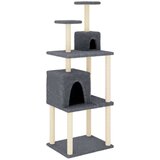  Mačje drevo s praskalniki iz sisala temno sivo 167 cm, (20958219) | Shoptok.si