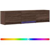 TV ormarić s LED rasvjetom Smeđi hrast 165 x 34 x 40 cm | shoptok.hr