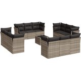 13-dijelni set vrtnih sofa poliratan s jastucima svijetlosivi | shoptok.hr