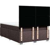  Krevet s oprugama i madracem tamnosmeđi 140 x 190 cm od tkanine | shoptok.hr