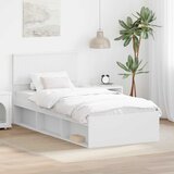  Krevetna konstrukcija Bijelo 90 x 190 cm Čvrsto borovo drvo | shoptok.hr