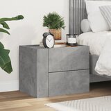  Zidni noćni ormarić siva boja betona 45x30x35 cm | shoptok.hr