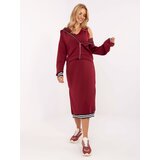 RUE PARIS Set-IT-KMPL-9719.64-burgundy | Shoptok.si