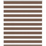 Zebra zavjesa Smeđa 130x100 cm Širina tkanine 125,9 cm Poliester | shoptok.hr