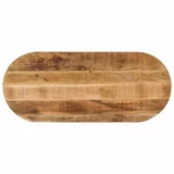 vidaXL Mizna plošča 120x50x2,5 cm ovalna trden robusten mangov les