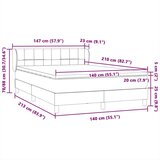  Box spring postelja z vzmetnico roza 140x210 cm žamet, (21792002) | Shoptok.si