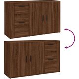 vidaXL Komoda boja Smeđi hrasta 100x33x59,5 cm od konstruiranog drva | shoptok.hr
