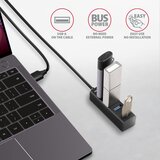 Axagon HUE-M1AL interface hub USB 3.2 Gen 1 (3.1 Gen 1) Type-A 5000 Mbit /s Black | shoptok.hr