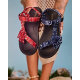 Resti Navy blue women's sandals with bow Oyall | shoptok.hr