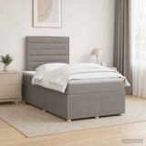  Boxspring krevet s madracem Sivosmeđa 120 x 190 cm Tkanina | shoptok.hr