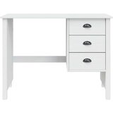  Stol s ladicama Bijelo 100 x 45 x 74 cm Čvrsto borovo drvo - Bijelo | shoptok.hr